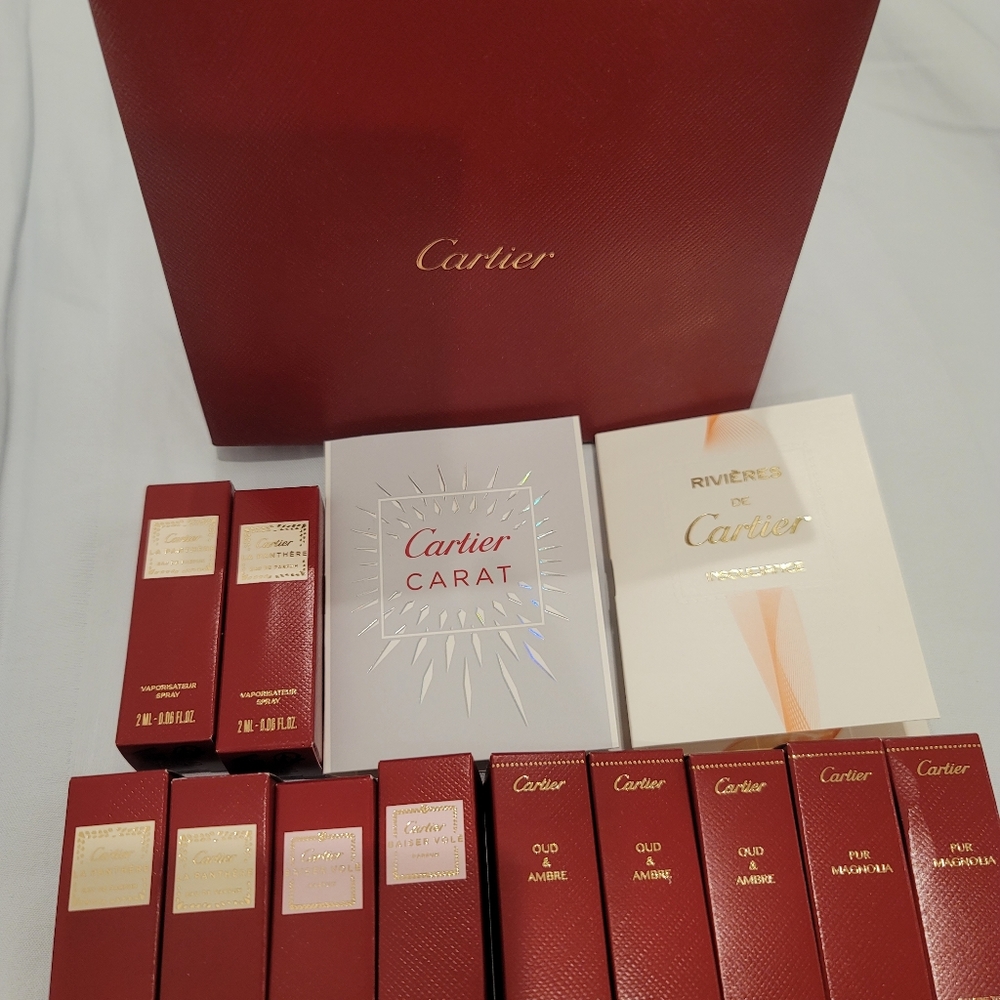 Cartier women's sample size perfume x 13